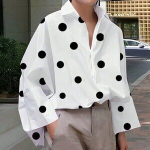 Casual Women's Polka Dot Long Sleeve blouse